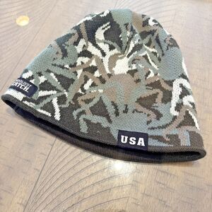Deadliest Catch King Crab Camo Beanie Winter Hat Fleece Band RARE